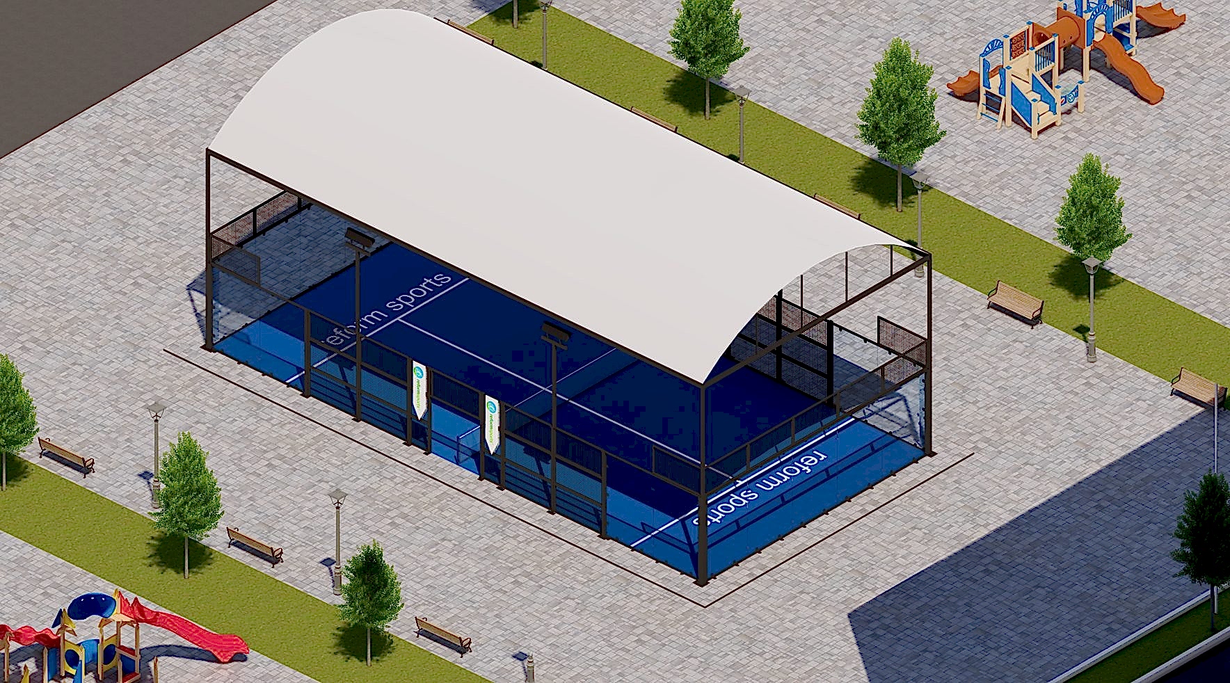 roofed padel reform ()