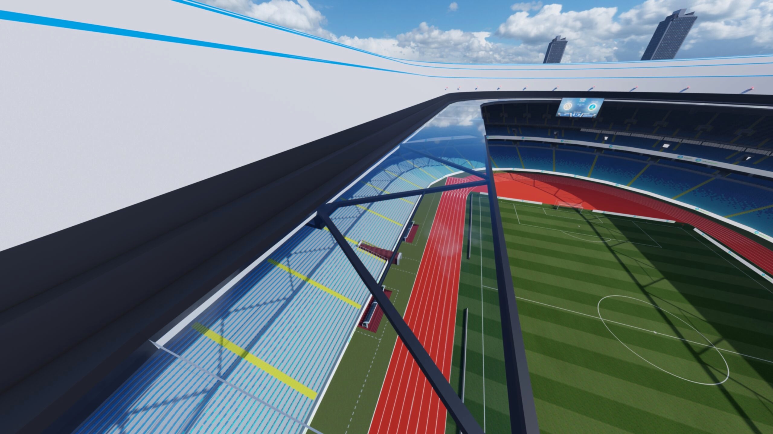 seats football field )