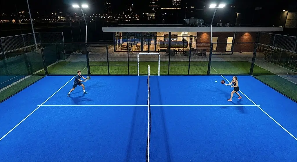 padel sahasinda oyun